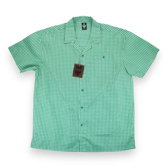 Other - NWT GB BLACK LABEL‎ MEN'S GREEN PLAID SHORT SLEEVES SHIRT 3XL